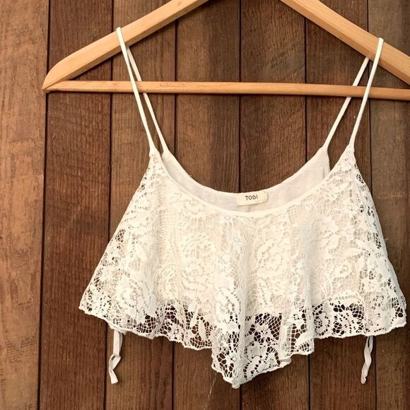 TOBI White Lace Bralette - Picture 1 of 4